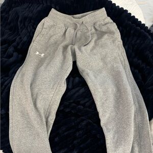 Under Armour Gray Track Pants with Elastic Waistband
